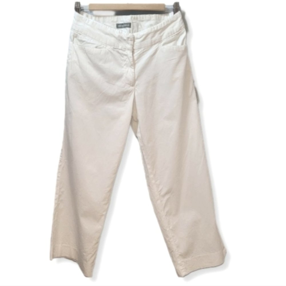 BEECHERS BROOK Vintage 100% Cotton White Capri Pants Size 4